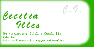 cecilia illes business card